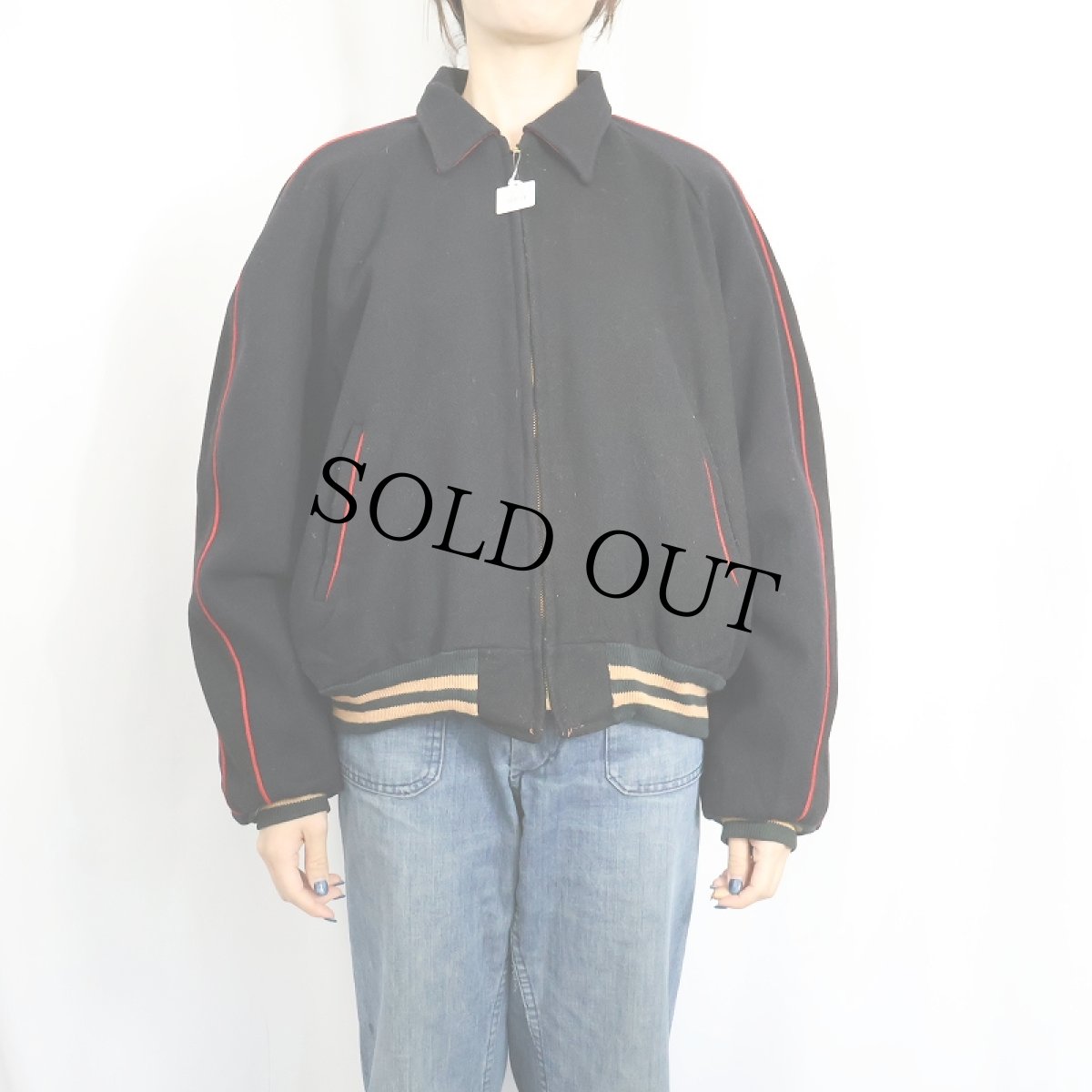 画像3: 60's サイドライン リバーシブルウール×コットンジャケット (3)