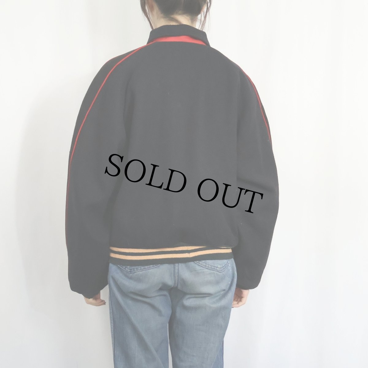 画像4: 60's サイドライン リバーシブルウール×コットンジャケット (4)