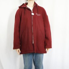 画像2: 60's HEWITT MFG "ST. PETER'S" ラビットフード キルティングライナー ウールジャケット (2)