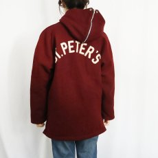 画像3: 60's HEWITT MFG "ST. PETER'S" ラビットフード キルティングライナー ウールジャケット (3)