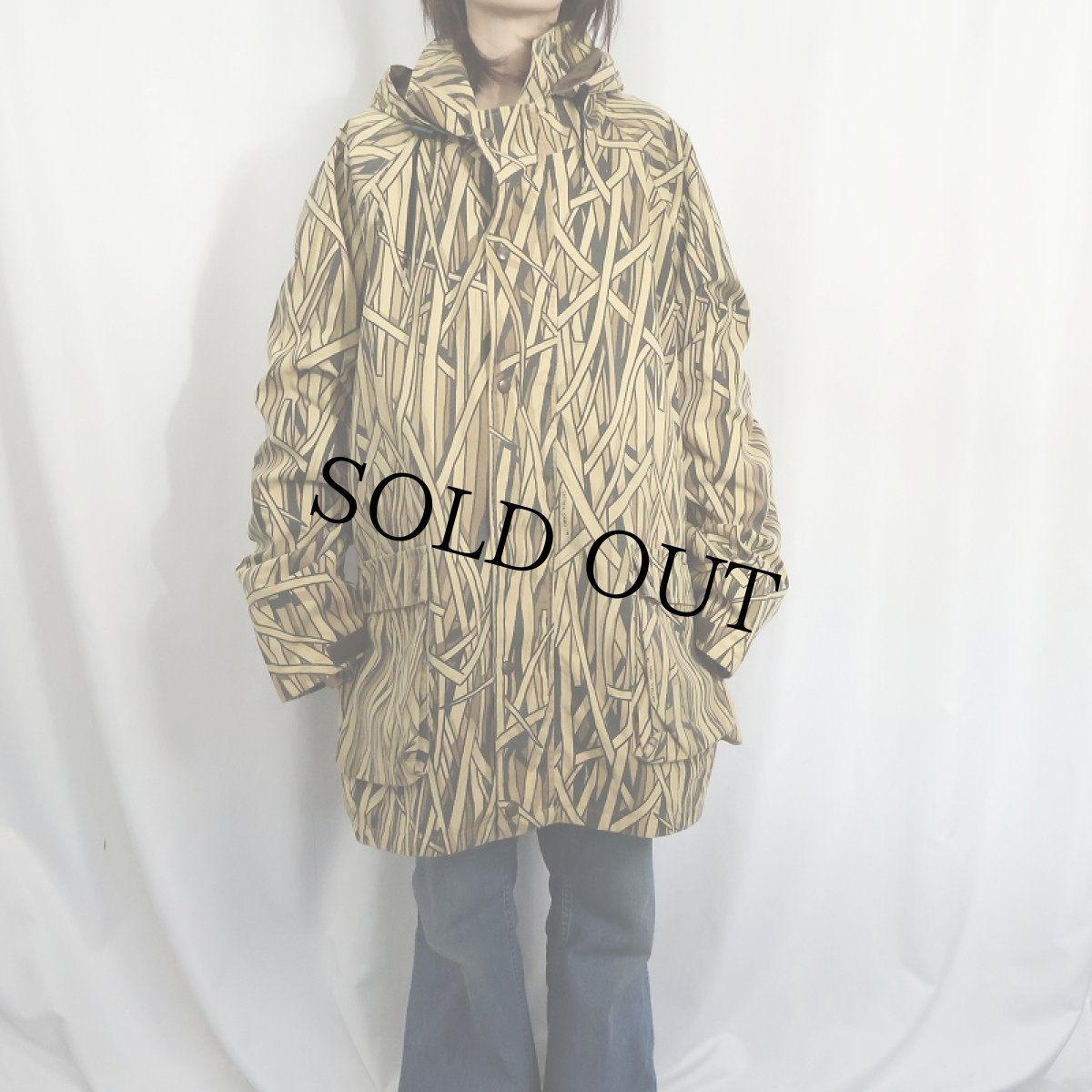 画像2: 80's ORVIS "GORE-TEX" キャットテールカモ柄 マウンテンパーカー XXL (2)