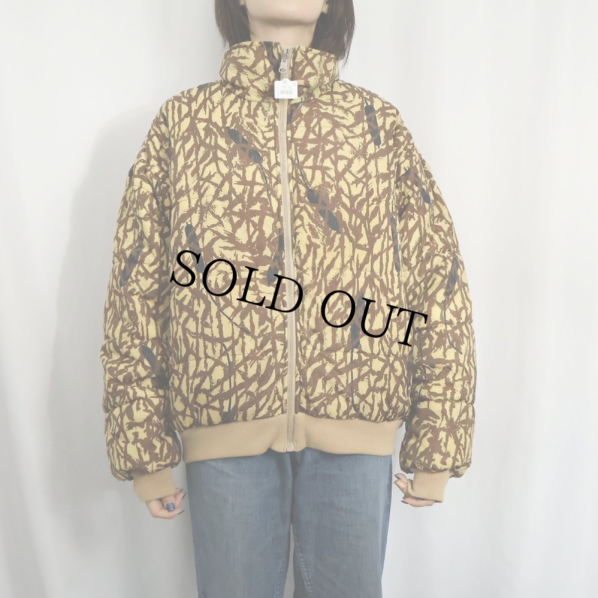 画像3: 80's Columbia GORE-TEX "QUALLOFIL" カモ柄 中綿入り リバーシブルナイロンジャケット M (3)