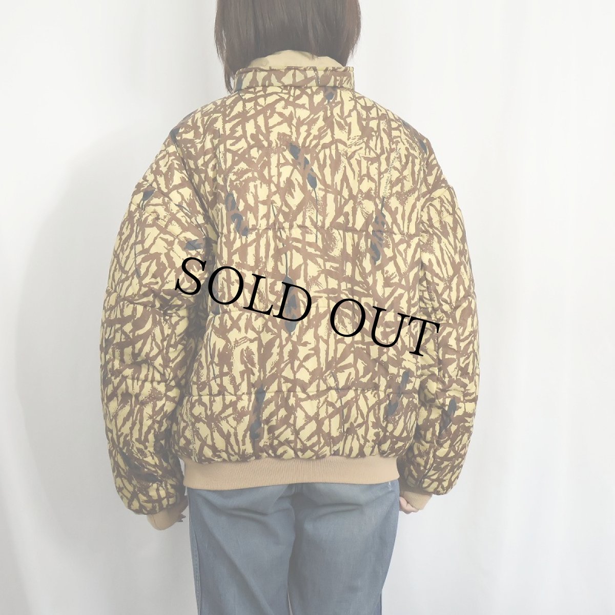 画像4: 80's Columbia GORE-TEX "QUALLOFIL" カモ柄 中綿入り リバーシブルナイロンジャケット M (4)