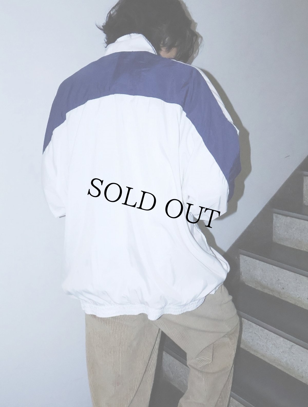 画像3: 90〜2000's NIKE ロゴ刺繍 切り替えデザイン ナイロンジャケット XL (3)