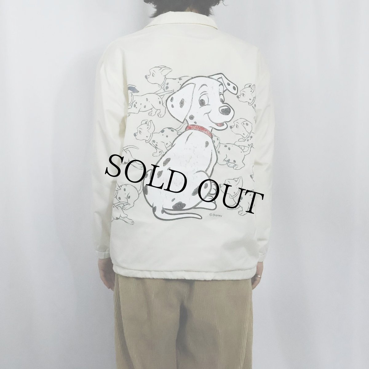 画像4: 90's Disney 101 DALMATIANS キャラクタープリントナイロンコーチジャケット size160 (4)