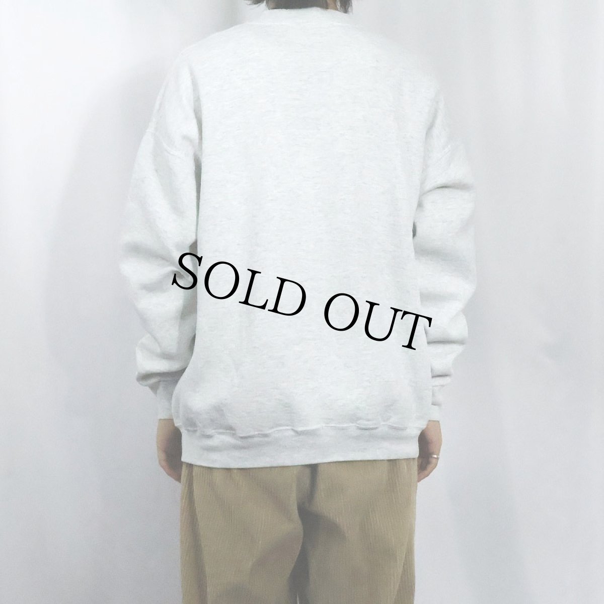 画像3: 90's Disney 七人の小人 "Dopey" キャラクター染み込みプリントスウェット XL (3)