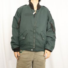 画像2: 80's ROYAL CANADIAN AIR FORCE フライトジャケット "CAF GREEN" SIZE7440 (2)