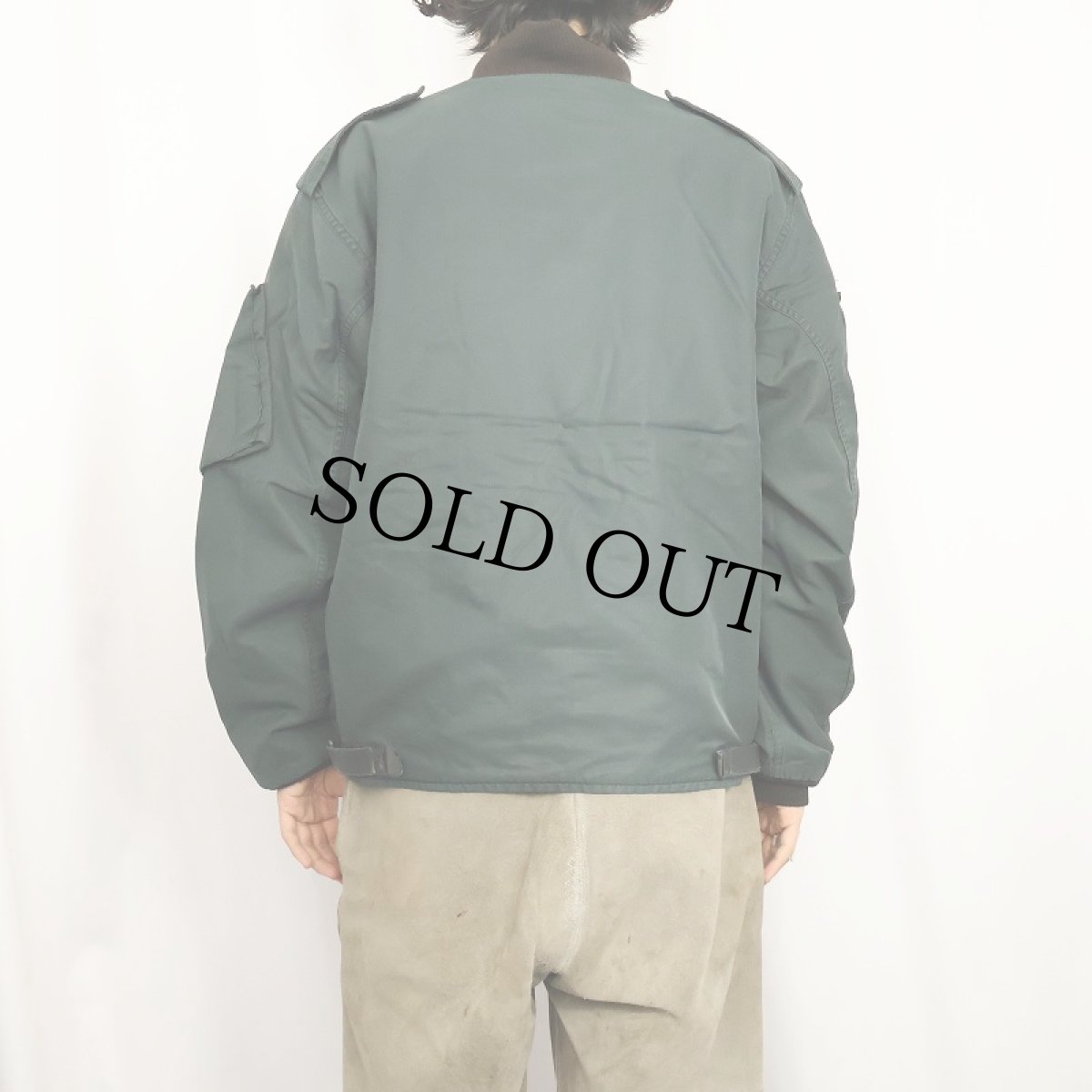 画像3: 80's ROYAL CANADIAN AIR FORCE フライトジャケット "CAF GREEN" SIZE7440 (3)