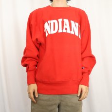 画像2: 90's Champion REVERSE WEAVE "INDIANA" プリントスウェット L (2)