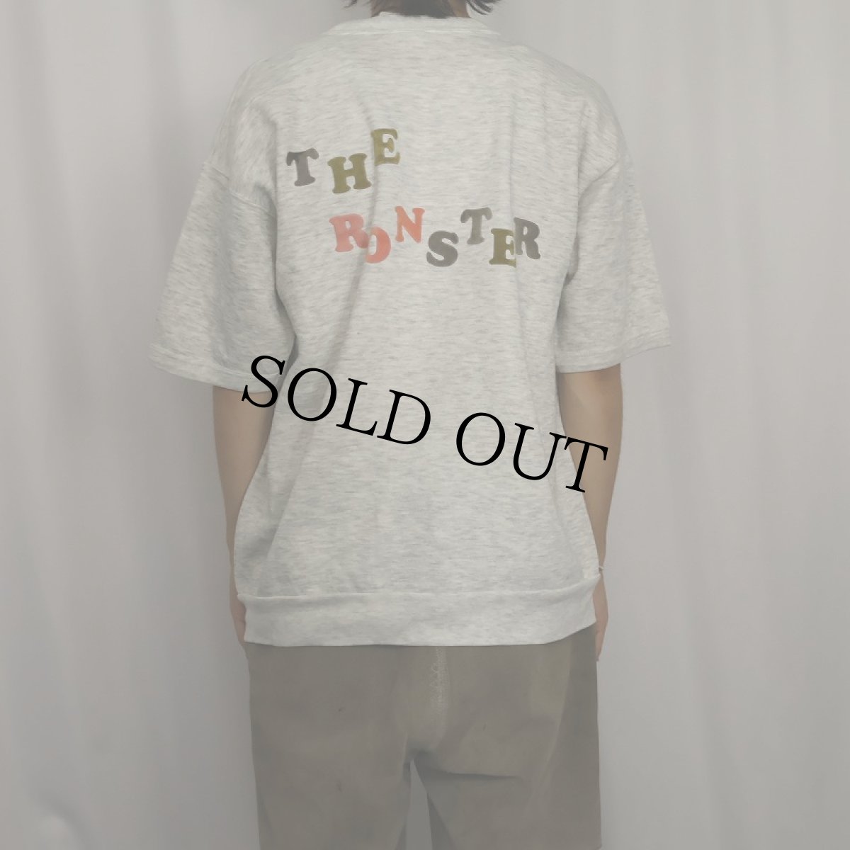 画像4: 【SALE】 90's USA製 "WRONG" フロッキプリント 半袖スウェット XL (4)