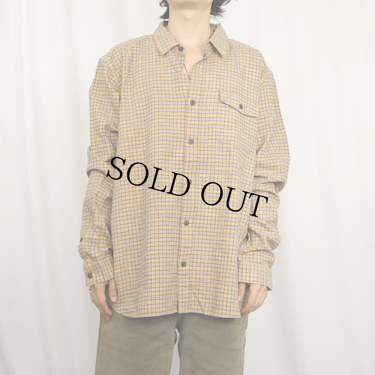 画像2: 2020AW Patagonia "ORGANIC COTTON" チェック柄 ライトネルシャツ タグ付き未使用 XL (2)