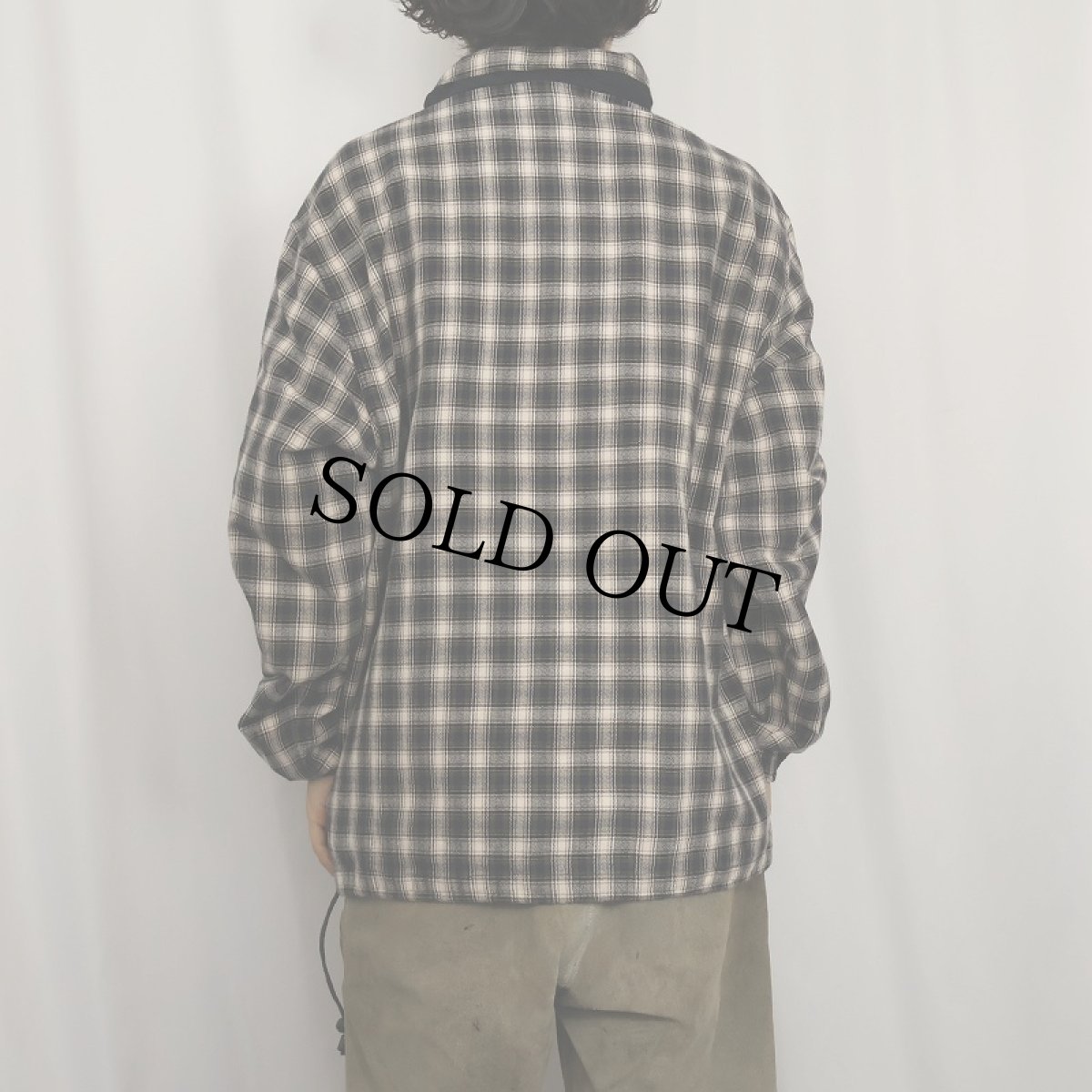 画像3: J.RIGGINGS チェック柄 コットンアノラックパーカー L (3)