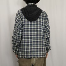 画像3: 90's〜 J.RIGGINGS チェック柄 コットンアノラックパーカー XL (3)