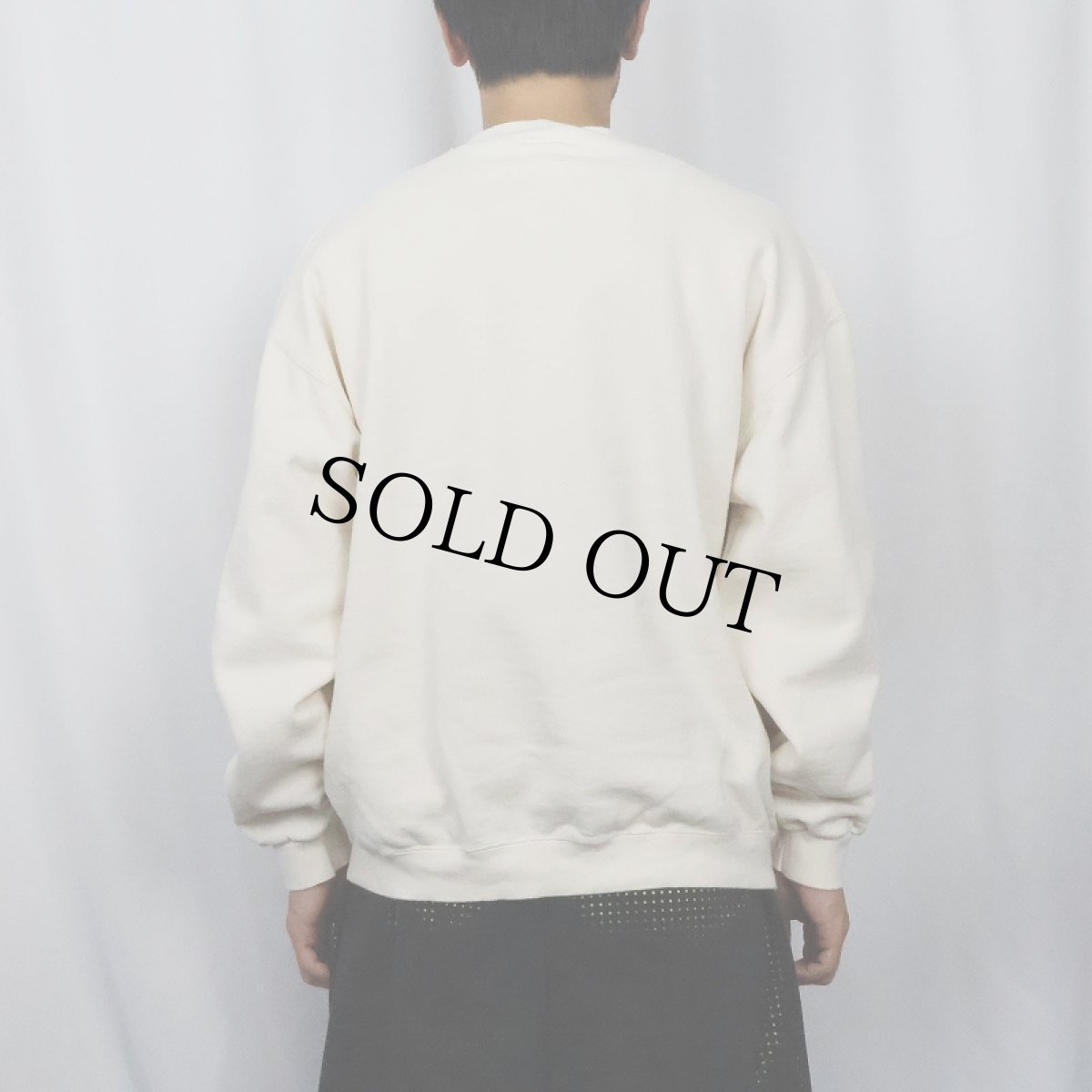 画像3: 90's NIKE 銀タグ USA製 "AIR" ロゴ刺繍 スウェット L (3)