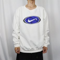 画像2: 90's NIKE USA製 ロゴプリントスウェット L (2)