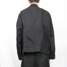画像3: Levi's ブラックデニムジャケット XXL (3)
