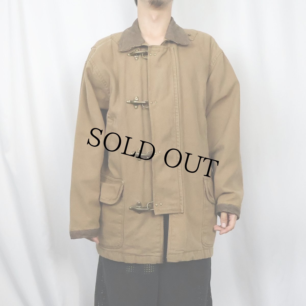 画像2: 90's SKECHERS ダックファイヤーマンジャケット L (2)