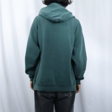 画像3: 90's NIKE USA製 ロゴ刺繍 スウェットフーディー L (3)