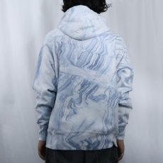 画像3: Champion REVERSE WEAVE マーブル染め スウェットフーディー M (3)