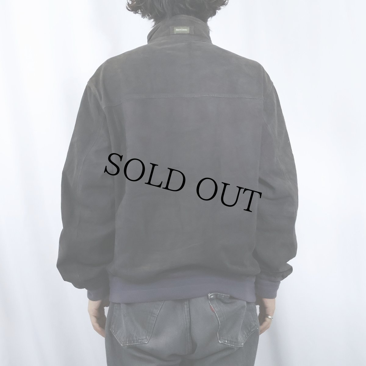 画像3: ARMANDO MORELLI "A-1 TYPE" スエードレザージャケット BLACK size54 (3)