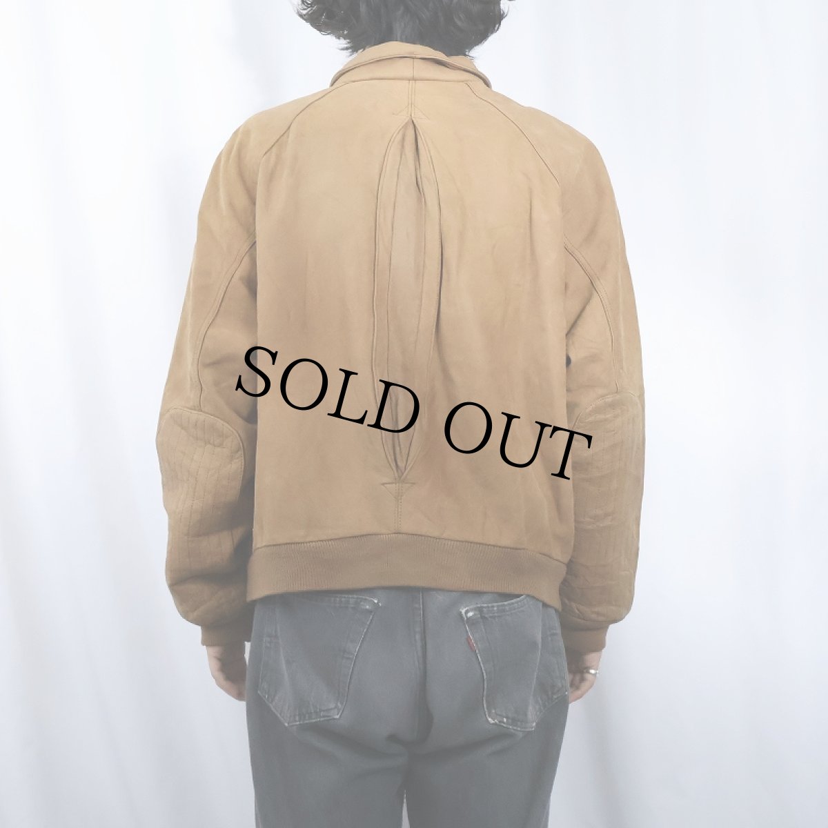 画像3: 90's Marlboro ガンフラップ レザージャケット (3)