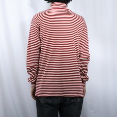 画像3: 〜90's SKYR SKIWEAR USA製 ボーダー柄 タートルネックロンT (3)