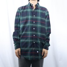 画像2: 90's Ralph Lauren チェック柄 コットンボタンダウンシャツ M (2)