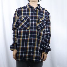 画像2: 2018AW Patagonia チェック柄 ウール×ポリエステルシャツ XL (2)