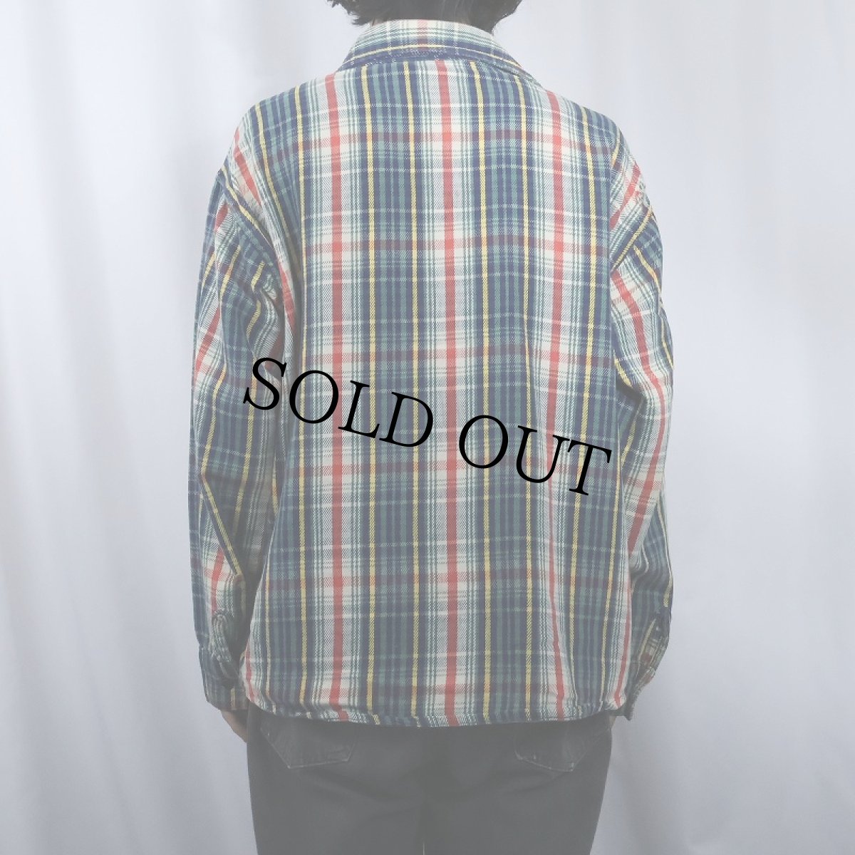 画像3: 80's JIM CATFISH HUNTER チェック柄 ヘビーネルシャツ (3)