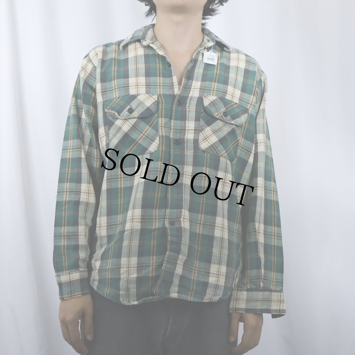 画像2: 80's BIG MIKE USA製 チェック柄 ヘビーネルシャツ M (2)