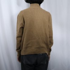 画像3: POLO Ralph Lauren ロゴ刺繍 ハイネック コットンニットセーター M (3)