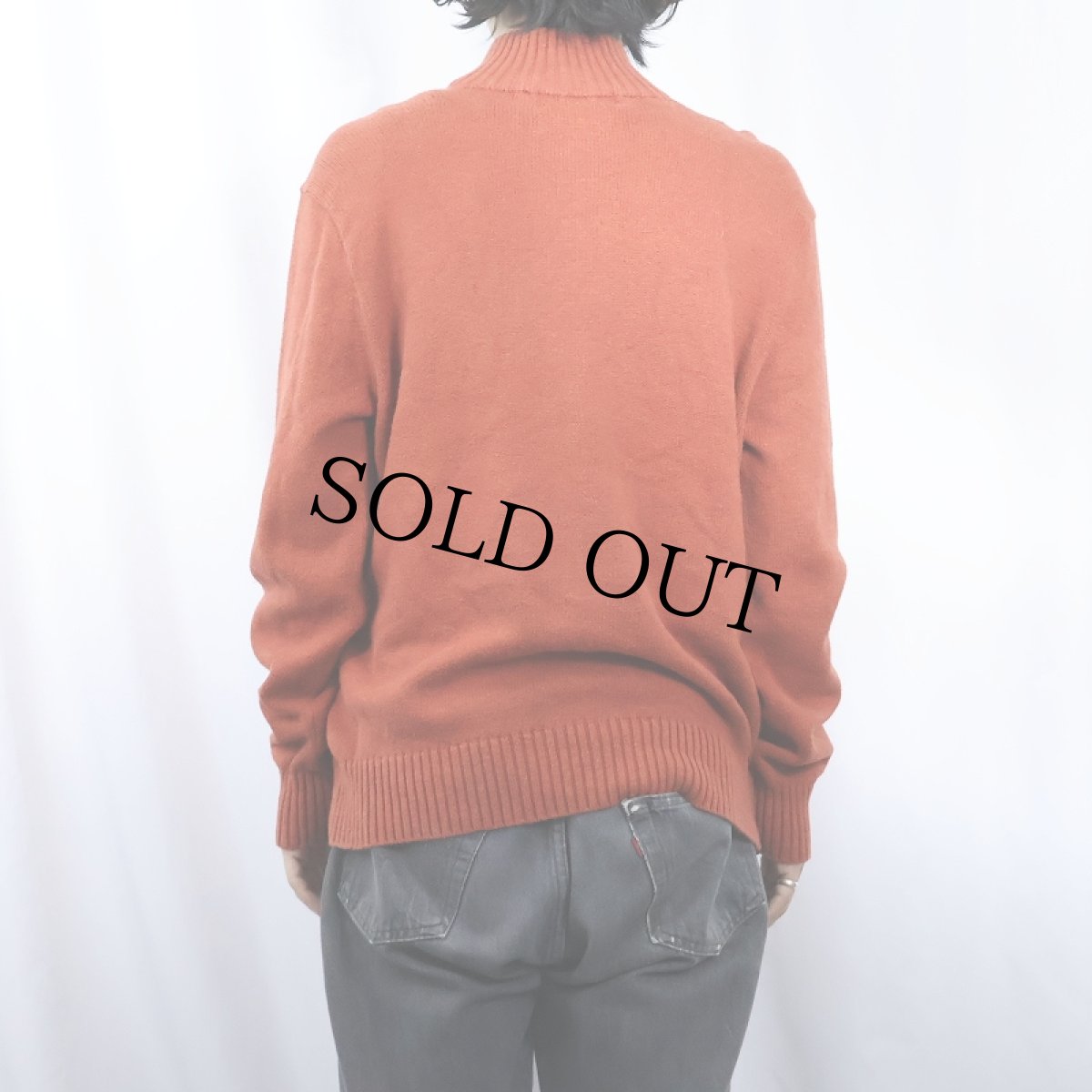 画像3: POLO Ralph Lauren ロゴ刺繍 ハイネック コットンニットセーター M (3)