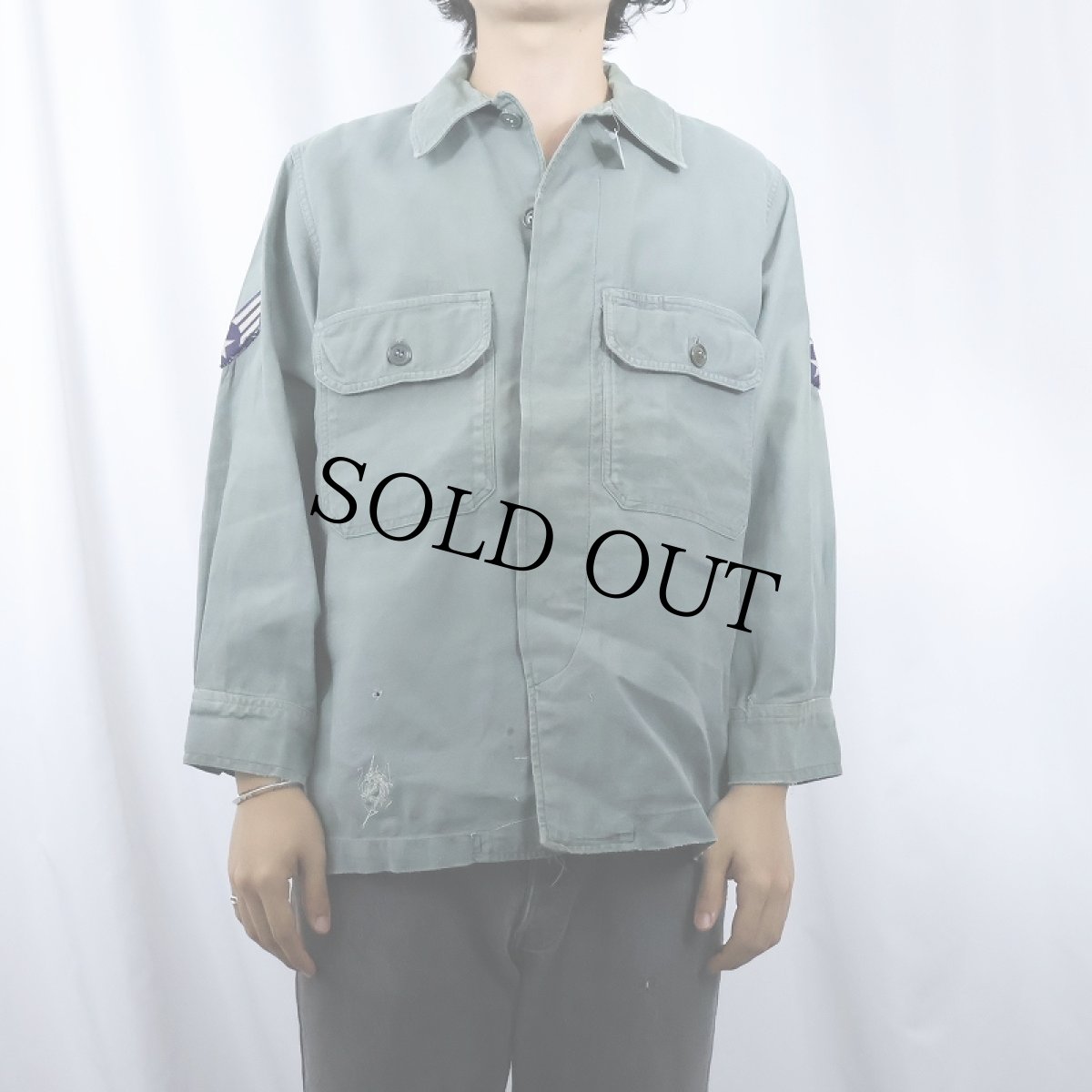 画像2: 50's U.S.AIR FORCE ユーティリティシャツ (2)