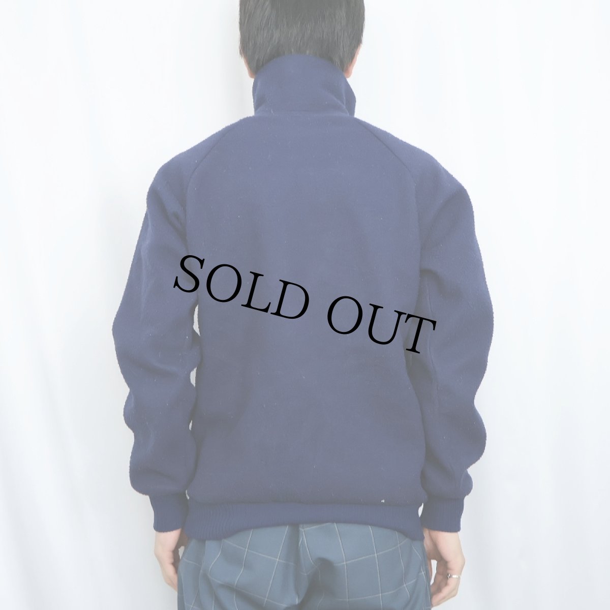 画像3: 80's Patagonia デカタグ ハーフジップ フリースジャケット NAVY M (3)