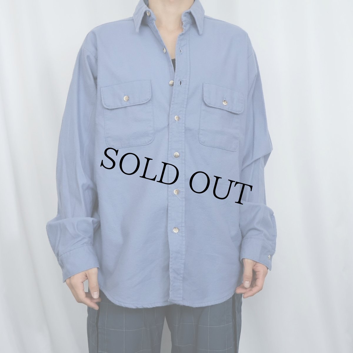 画像2: 70〜80's FIVE BROTHER USA製 シャモアクロスシャツ L  (2)