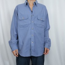 画像2: 70〜80's FIVE BROTHER USA製 シャモアクロスシャツ L  (2)