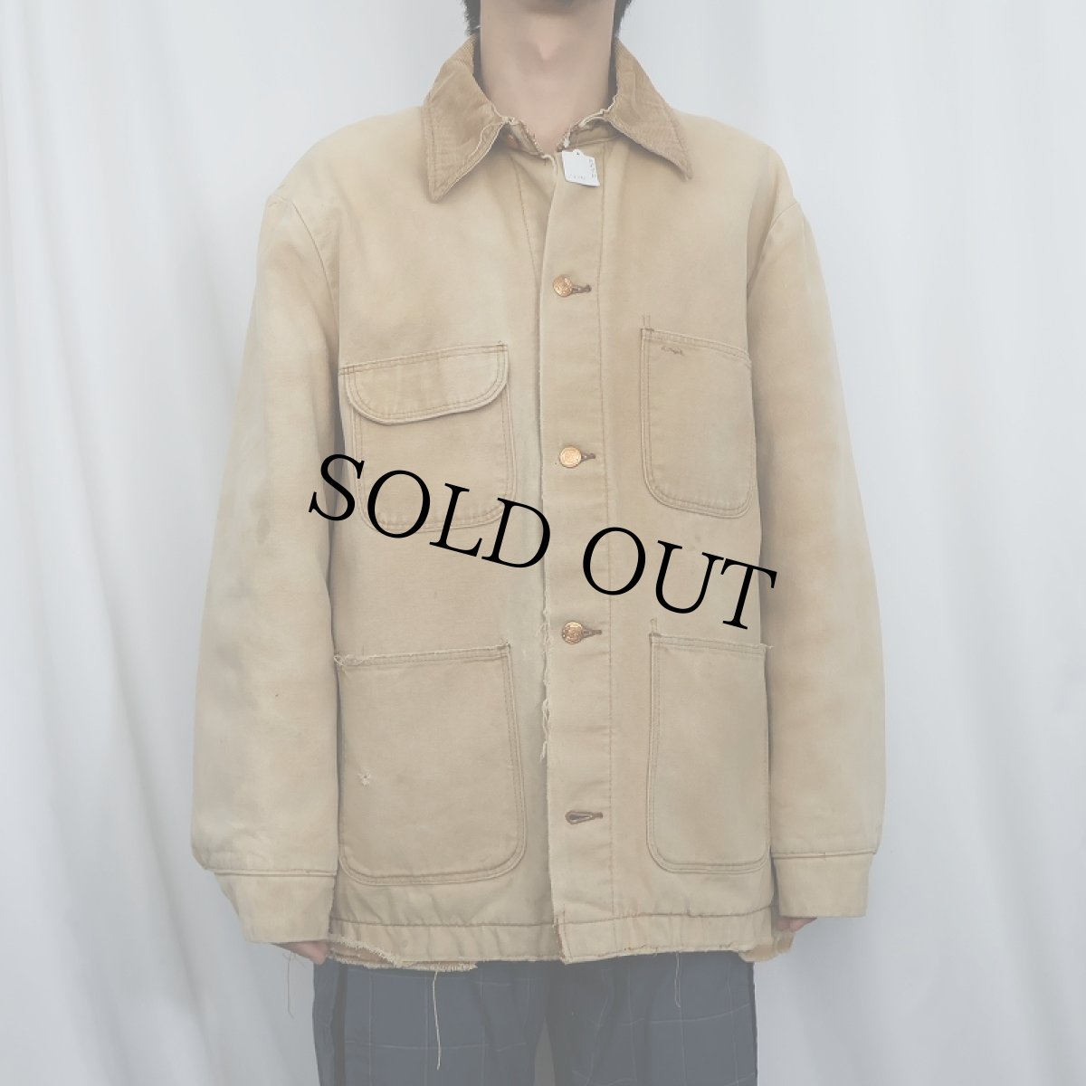 画像2: 70's BLUE BELL ブランケットライナー ダックカバーオール SIZE46 (2)