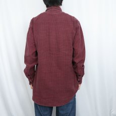 画像3: POLO Ralph Lauren "SIERRA" 千鳥格子柄 猫目ボタン ヘビーネルシャツ M (3)