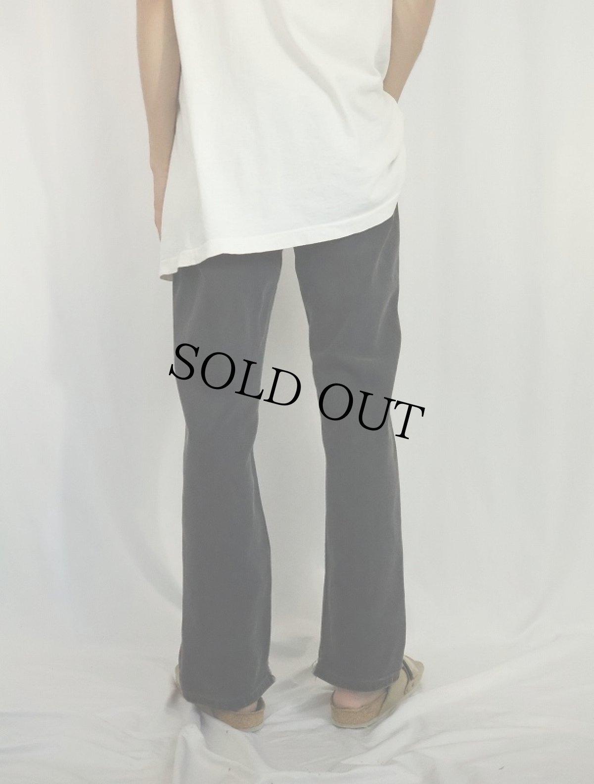 画像3: 2000's Levi's 505 USA製 後染め ブラックデニムパンツ W33 (3)