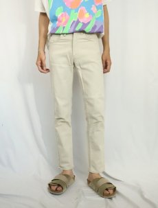 画像2: 60's LEVI'S 612 BIGE ストレッチテーパードパンツ W28 (2)