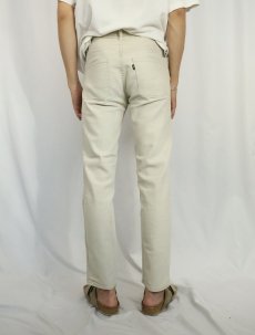 画像3: 60's LEVI'S 612 BIGE ストレッチテーパードパンツ W28 (3)