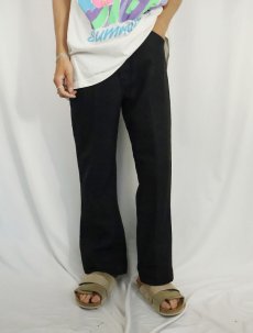 画像1: 90's Levi's 517 USA製 "STA-PREST" PANTS BLACK W33 (1)