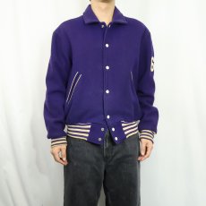 画像2: 60〜70's Tom Munro "WESTERN" パッチ付き ウールスタジャン (2)