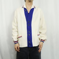 画像2: 60's BUTWIN トリコロールカラー フリースジャケット (2)