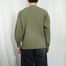 画像4: 70's FRENCH MILITARY インサイドアウト 無地スウェット (4)