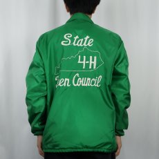 画像3: 70〜80's THE JACKET MAN "State 4-H Teen Council" チェーン刺繍 コーチジャケット M (3)
