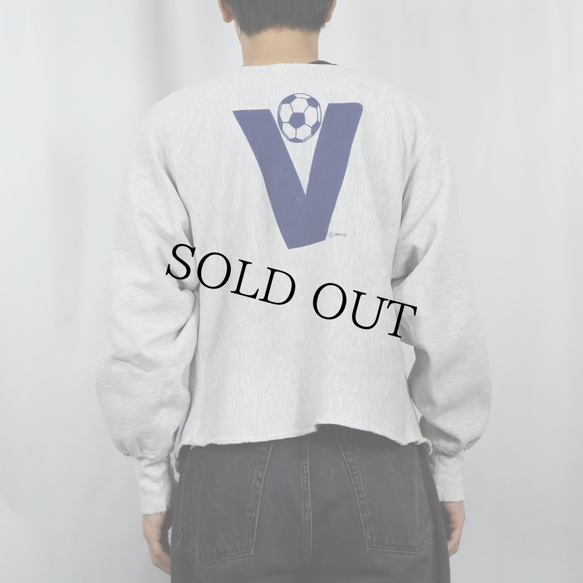 画像3: 90's Champion REVERSE WEAVE "VILLANOVA SOCCER" カットオフ プリントスウェット (3)