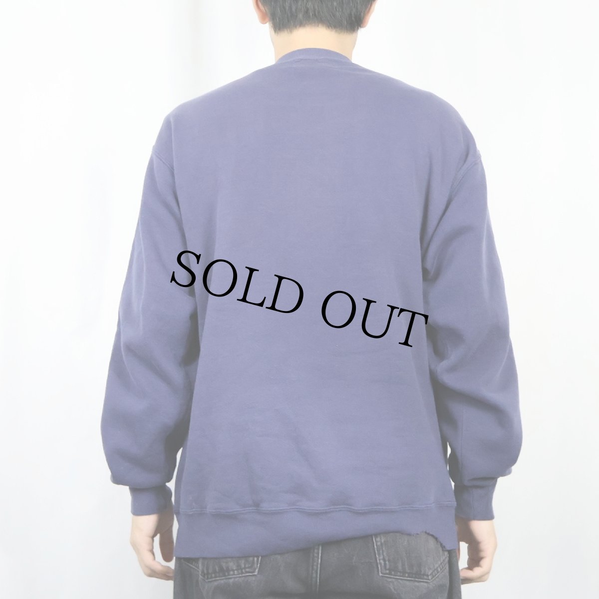 画像3: 80〜90's Eddie Bauer USA製 ロゴプリントスウェット NAVY XL (3)