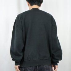 画像3: RUSSELL ATHLETIC 前V 無地スウェット BLACK (3)