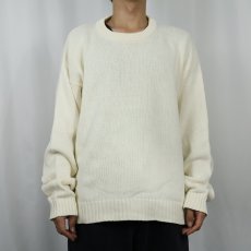 画像2: 80〜90's Eddie Bauer コットンニットセーター M (2)